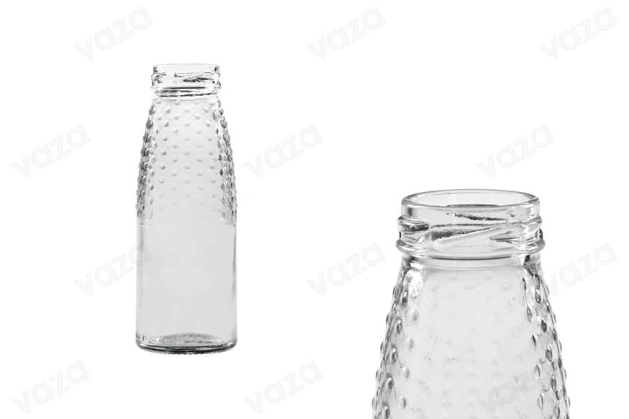 Bottle for juice 200 ml glass transparent Bottle for juice 200 ml glass transparent-image_product