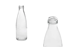 Bottle of 250 ml glass, transparent for juices and drinks-1