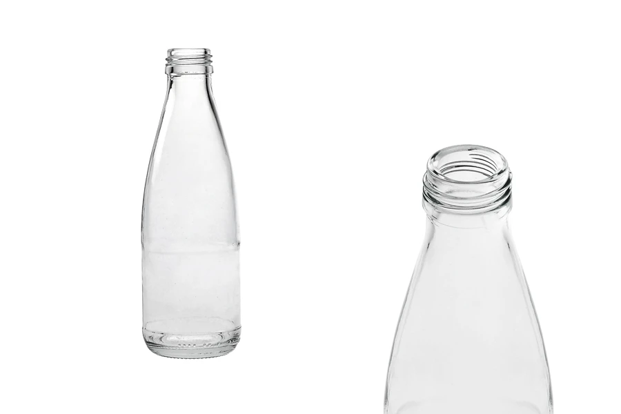 Μπουκάλι 250 ml γυάλινο, διάφανο για χυμούς και ποτά Μπουκάλι 250 ml γυάλινο, διάφανο για χυμούς και ποτά
