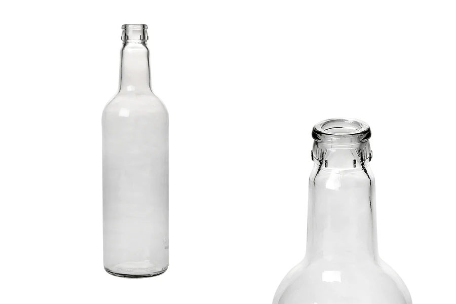 Μπουκάλι γυάλινο διάφανο 700 ml για νερό και ποτά (τύπου Guala) - 45 τμχ