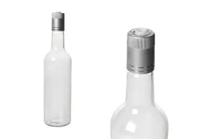 Transparent 700ml water and beverage glass bottle with guala finish - available in a package with 45 pcs-3