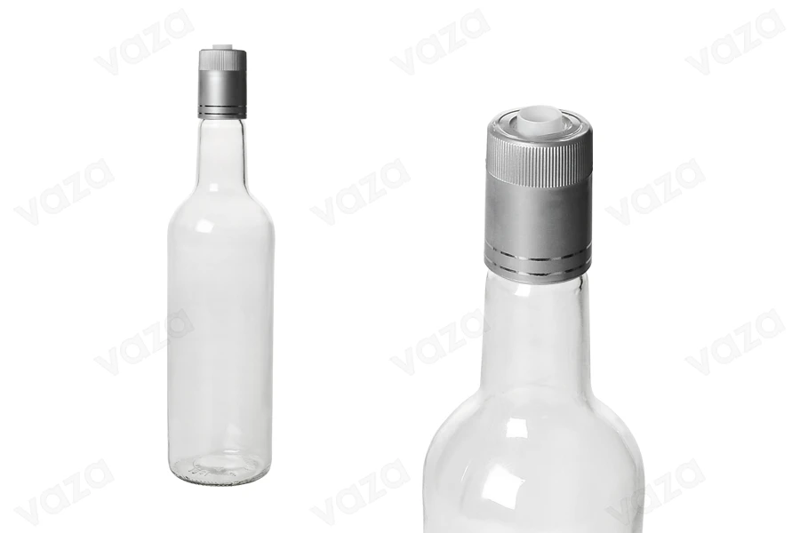 Transparent 700ml water and beverage glass bottle with guala finish - available in a package with 45 pcs Transparent 700ml water and beverage glass bottle with guala finish - available in a package with 45 pcs-image_group