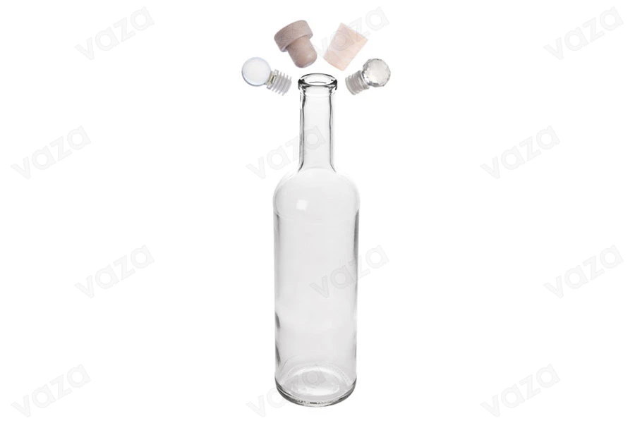 Bottiglia rotonda di vetro da 700 ml. Bottiglia rotonda di vetro da 700 ml.-dimensioni_immagine