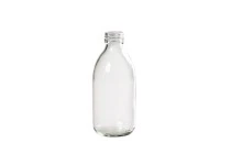 Bottiglia di vetro trasparente da 250 ml. Bottiglia di vetro trasparente da 250 ml.