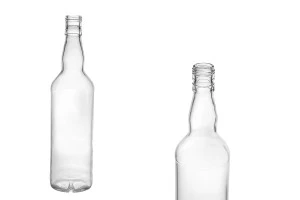 Bouteille transparente en verre de 700 ml pour le vin et les boissons alcoolisées-1