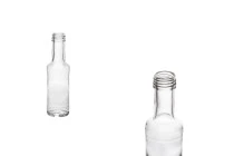 Bouteille transparente en verre de 100 ml pour le vin et les boissons alcoolisées Bouteille transparente en verre de 100 ml pour le vin et les boissons alcoolisées