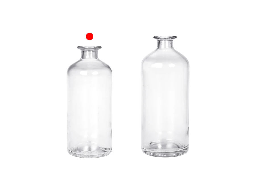 Bouteille cylindrique en verre de 500 ml pour boissons alcoolisées Bouteille cylindrique en verre de 500 ml pour boissons alcoolisées