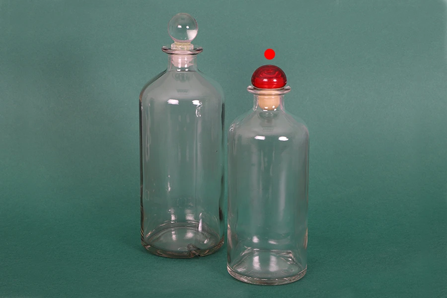Bouteille cylindrique en verre de 500 ml pour boissons alcoolisées Bouteille cylindrique en verre de 500 ml pour boissons alcoolisées
