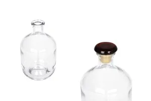 Φιάλη 500 ml γυάλινη σε κυλινδρικό σχήμα για ποτά-2