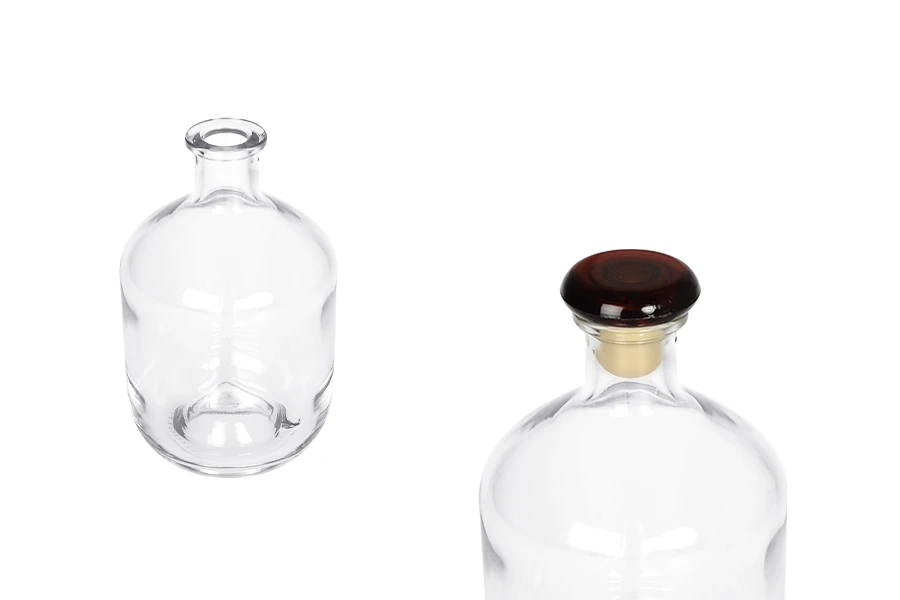 Φιάλη 500 ml γυάλινη σε κυλινδρικό σχήμα για ποτά