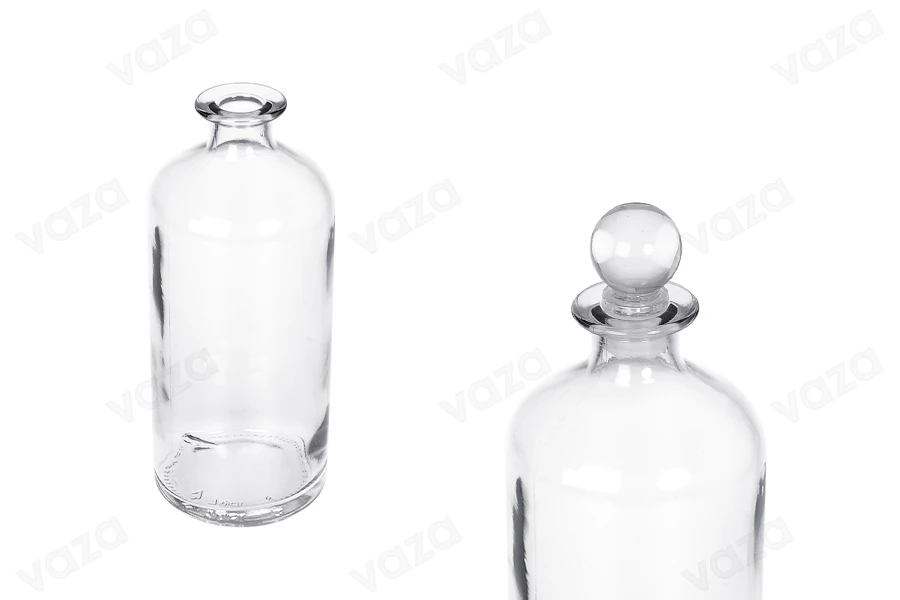 Μπουκάλι γυάλινο κυλινδρικό 700 ml για ποτά-εικόνα_διαστάσεις