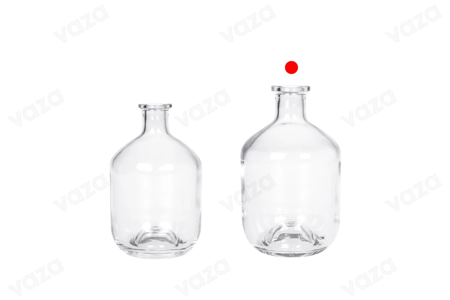 Bouteille en verre de 700 ml de forme cylindrique pour boissons alcoolisées Bouteille en verre de 700 ml de forme cylindrique pour boissons alcoolisées-