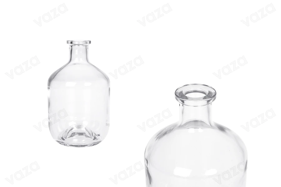 Bouteille en verre de 700 ml de forme cylindrique pour boissons alcoolisées Bouteille en verre de 700 ml de forme cylindrique pour boissons alcoolisées-photo_produit
