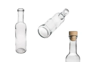 Μπουκάλι γυάλινο 200 ml διάφανο - 25 τμχ-2