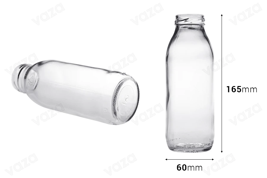 Glass bottle for juice 300 ml - 30 pcs-bildabmessungen