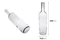Glasflasche 750ml Stelvin Leggera PP30 für Wein - 35 Stk
