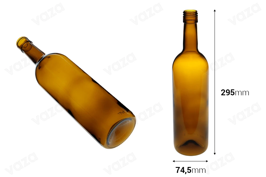 Γυάλινο μπουκάλι Uvag 750 ml Stelvin Leggera PP30 για κρασί - 35 τμχ Γυάλινο μπουκάλι Uvag 750 ml Stelvin Leggera PP30 για κρασί - 35 τμχ-εικόνα_διαστάσεις