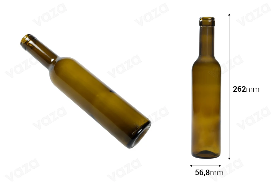 Bouteille en verre 375 ml UVAG - 36 pièces Bouteille en verre 375 ml UVAG - 36 pièces-photo_dimensions