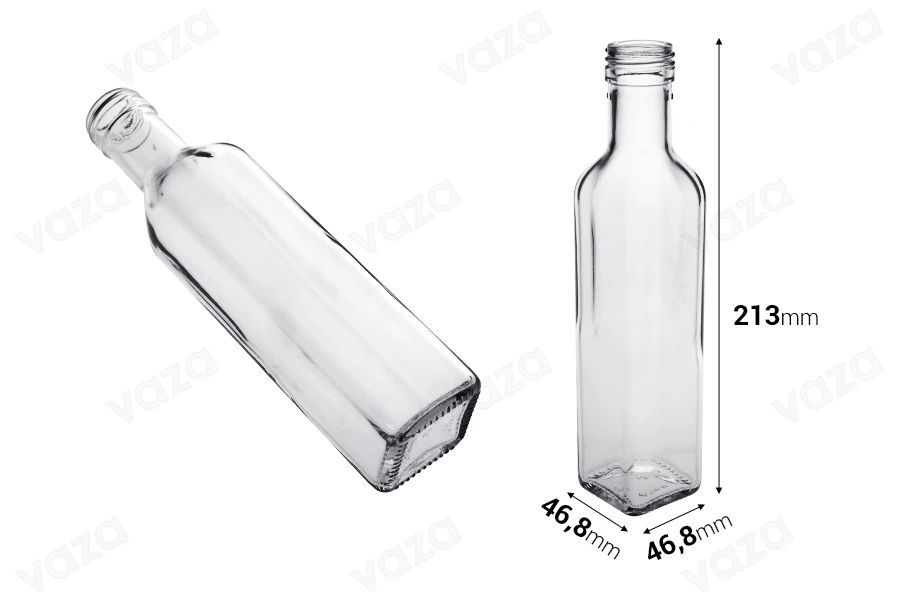 Flacon verre 250 ml (Marasca) PP 31.5 - 35 pcs-