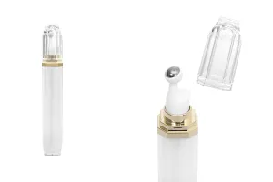 Bottiglietta acrilica da 20 ml per uso cosmetico con pompetta roll-on e tappo.-1