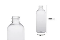Μπουκάλι 100 ml πλαστικό PET διάφανο PP20 - 12 τμχ Μπουκάλι 100 ml πλαστικό PET διάφανο PP20 - 12 τμχ