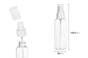 PET Μπουκάλι 100 ml με αντλία για κρέμα - 12 τμχ-2