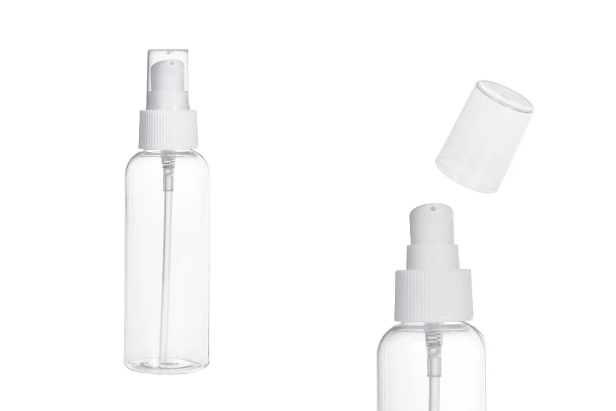 PET Μπουκάλι 100 ml με αντλία για κρέμα - 12 τμχ PET Μπουκάλι 100 ml με αντλία για κρέμα - 12 τμχ