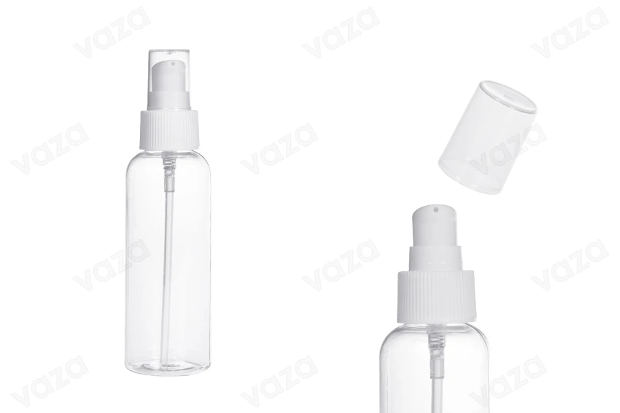 Shishe PET 100 ml me pompë për krem - 12 copë        -imazh_produkt