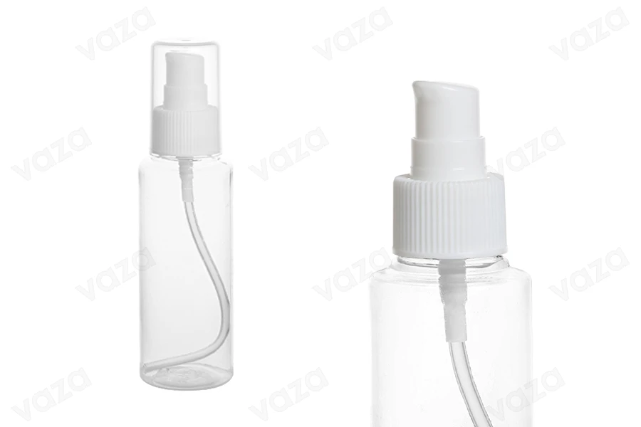 PET Μπουκάλι 100 ml με αντλία για κρέμα σε συσκευασία των 12 τεμαχίων-εικόνα_προϊοντική
