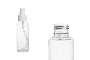 Bouteille PET de 100 ml avec pompe pour crème en lot de 12 pièces-2