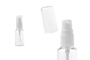 Bouteille PET de 30 ml avec pompe pour crème en lot de 12 pièces-1