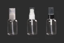 Botiglia in plastica (PET) da 50 ml con erogatore - 12 pz