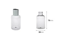 Μπουκάλι 50 ml πλαστικό (PET) διάφανο PP20 - 12 τμχ