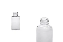 Μπουκάλι 50 ml πλαστικό (PET) διάφανο PP20 - 12 τμχ
