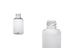 Bouteille de 50 ml en plastique (PET) transparent PP20 - 12 pcs-1