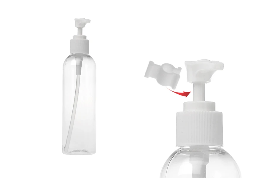 Μπουκάλι PET 180 ml με αντλία για σαμπουάν - 12 τμχ Μπουκάλι PET 180 ml με αντλία για σαμπουάν - 12 τμχ