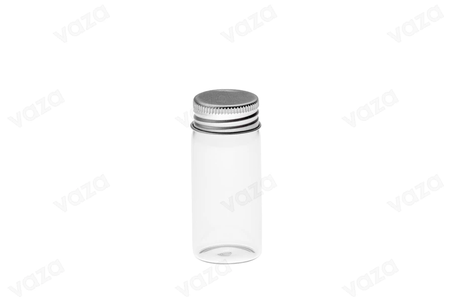 Mini 30ml glass bottles with aluminum cap, available in a package with 12 pieces Mini 30ml glass bottles with aluminum cap, available in a package with 12 pieces-εικόνα_προϊοντική