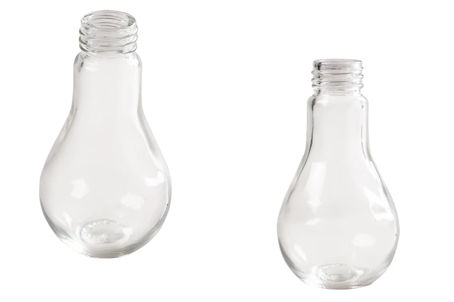 Bottiglia in vetro a forma di bulbo da 100 ml- senza tappo