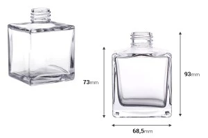 Square 200ml glass diffuser bottle with PP28 finish-2
