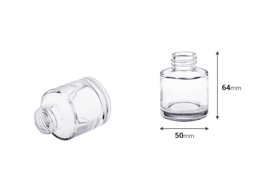 Φιάλη γυάλινη κυλινδρική 50 ml κατάλληλη για αρωματικό χώρου