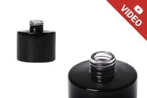 Φιάλη γυάλινη κυλινδρική 100 ml σε μαύρο χρώμα κατάλληλη για αρωματικό χώρου Φιάλη γυάλινη κυλινδρική 100 ml σε μαύρο χρώμα κατάλληλη για αρωματικό χώρου
