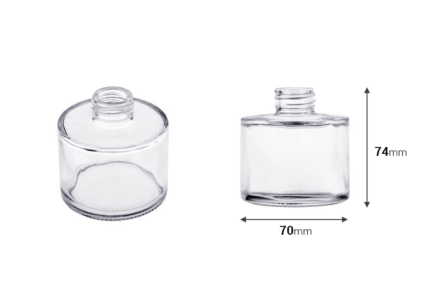 Bottiglia di vetro cilindrica da 100 ml, adatta per profumatori d'ambiente. Bottiglia di vetro cilindrica da 100 ml, adatta per profumatori d'ambiente.