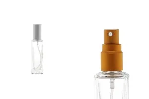 Flacon en verre de 20 ml avec vaporisateur et bouchon en MAT argenté ou doré (PP 15) - 12pcs-2