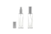 Flasche 20ml mit Sprühzerstäuber und Deckel -gold oder silber (PP 15)
