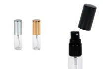 Μπουκαλάκια 5 ml με σπρέι για αρώματα γυάλινο με καπάκι αλουμινίου Μπουκαλάκια 5 ml με σπρέι για αρώματα γυάλινο με καπάκι αλουμινίου