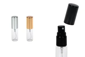 Flacons de parfum en verre de 5 ml avec spray et un bouchon en aluminium-1