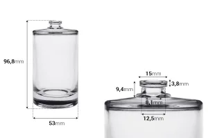 Perfume glass bottle with crimp neck 15 mm - 100 ml-2
