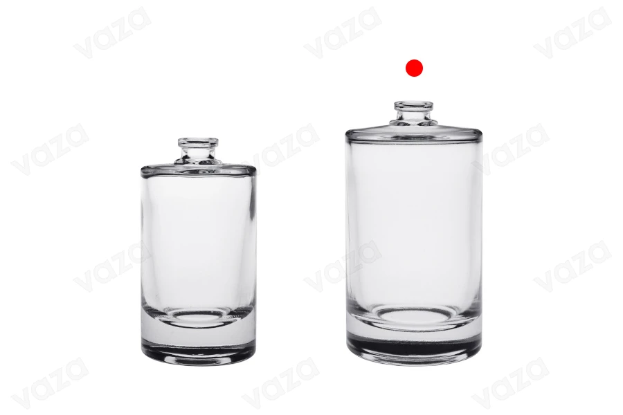 Γυάλινο μπουκάλι αρωμάτων 100 ml κυλινδρικό με κλείσιμο ασφαλείας ''crimp'' 15 mm-εικόνα_σύνθεση