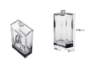 Perfume glass bottle 100 ml with crimp neck - 15 mm-2