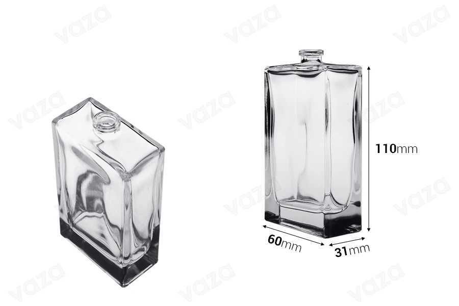 Γυάλινο μπουκάλι αρωμάτων 100 ml με κλείσιμο ασφαλείας "crimp" 15 mm Γυάλινο μπουκάλι αρωμάτων 100 ml με κλείσιμο ασφαλείας "crimp" 15 mm-εικόνα_διαστάσεις
